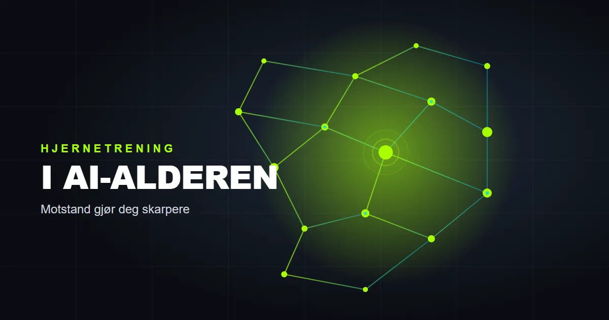 Digital hjernetrening i AI-alderen: slik holder du skansen